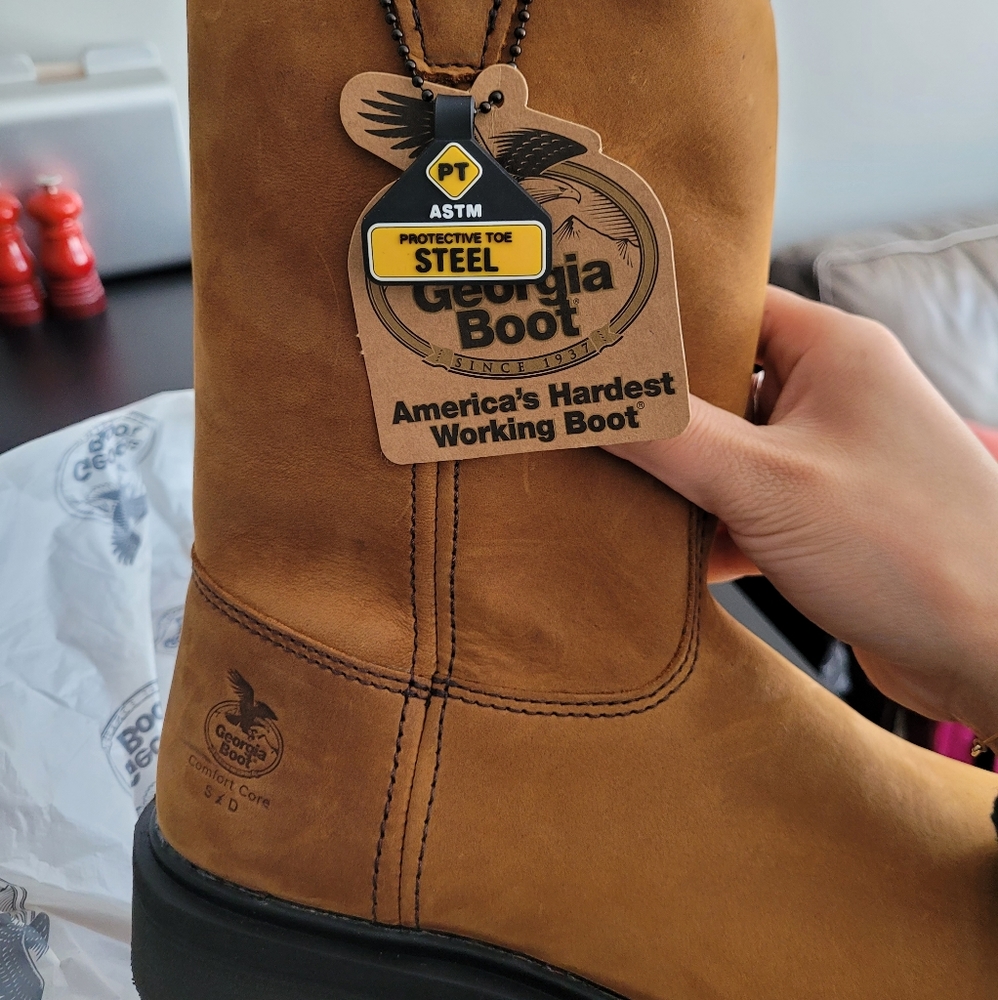Georgia Boot Steel Toe Static-Dissipative Work Wellington